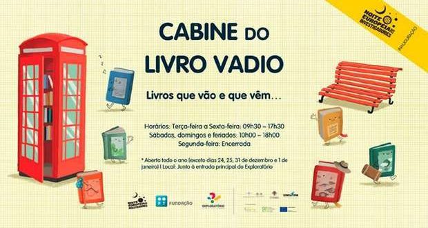 Cabine do Livro Vadio - Iniciativa inédita em Coimbra