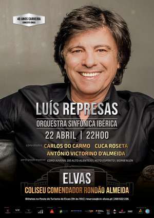 Luís Represas comemora em Elvas 40 anos de carreira