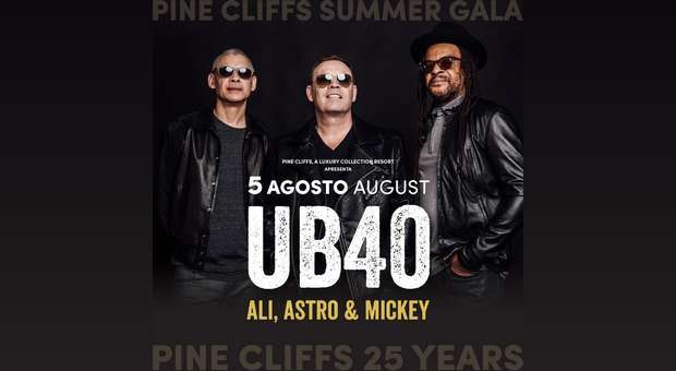 Concerto dos UB40 no Algarve a 5 de agosto