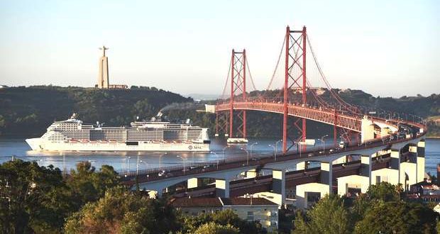 MSC Meraviglia visitou Lisboa na viagem inaugural