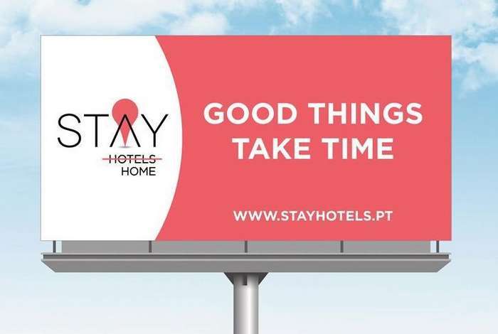 A STAY HOTELS, a rede hoteleira 100% nacional, lançou uma campanha de outdoors grande formato, instalados nos principais eixos rodoviários de norte a sul do país, com a mensagem “Good Things Take Time – STAY HOME”.