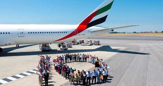 A Emirates comemora 10 anos de operação em Lisboa