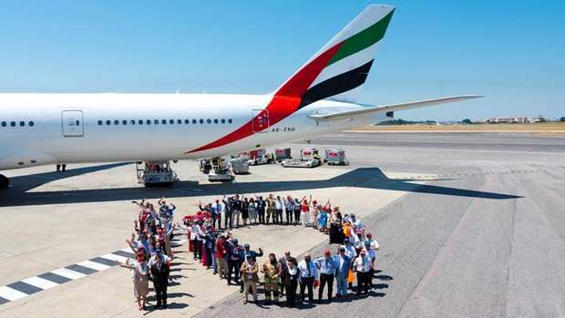 A Emirates comemora 10 anos de operação em Lisboa