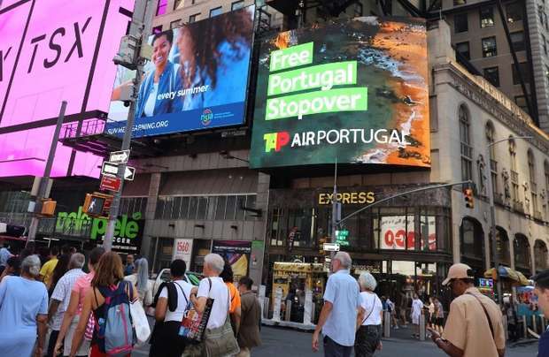 A TAP promove Portugal nos ecrãs de Times Square