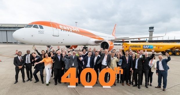 A easyJet recebeu o seu 400º avião Airbus