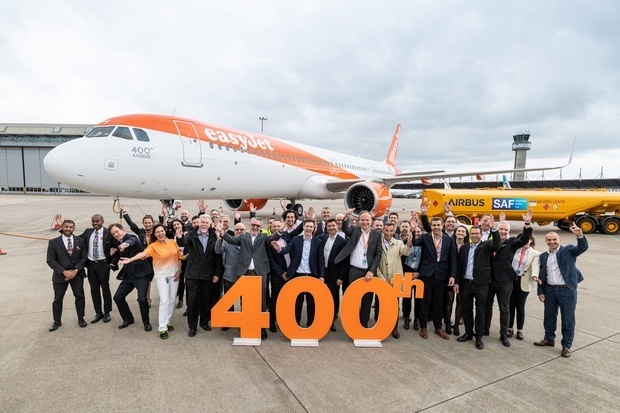 A easyJet recebeu o seu 400º avião Airbus
